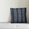 thumbnail image 2 of Creative Products Navy Blue Mudcloth Pattern 18x18 Indoor / Outdoor Pillow, 2 of 2