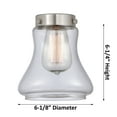 thumbnail image 3 of Innovations Lighting 206 Bellmont Bellmont 7" Wide Mini Pendant - Nickel, 3 of 7