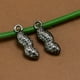 thumbnail image 3 of ColoMX 20 piezas de aleación de cacahuete con forma de colgantes, dijes, accesorios para hacer joyas de bricolaje, para pendientes de collar (plata antigua), 3 of 7