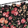 thumbnail image 3 of Pioneer Flower Floral Print Pattern Shower Curtain 72"x72" ,Bathroom Decorative Shower Curtains Set with 12 Hooks,Modern Waterproof Washable Shower Curtain, 3 of 6