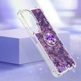 thumbnail image 4 of Funda para Honor 90 Lite 5G con Brillo Líquido Flotante, Purpurina, Parachoques y Anillo Giratorio Soporte, 4 of 5
