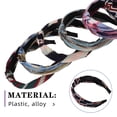 thumbnail image 3 of OULII  Knotted Headbands Assorted Colors Soft Fabric Fashionable Design for Decor 6Pcs, 3 of 7