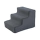thumbnail image 3 of Escaleras para mascotas, escaleras para perros, rampa para perros, escalera multiusos, antideslizante, lavable a máquina, funda para cama, sofá, silla , S 3 peldaños S 3 peldaños gris oscuro, 3 of 8