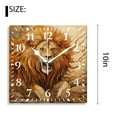 thumbnail image 2 of 10 Inch Wall Clock Battery Operated Silent Clock Decorative for Office, Kitchen, Outdoor, Living RoomKing Lion Exquisite, 2 of 4