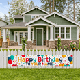 thumbnail image 7 of Happy Birthday Personalized Background Backdrop with Colorful Balloons and Gifts Banner for Party Supplies Photography Props Birthday Decoration, 7 of 7