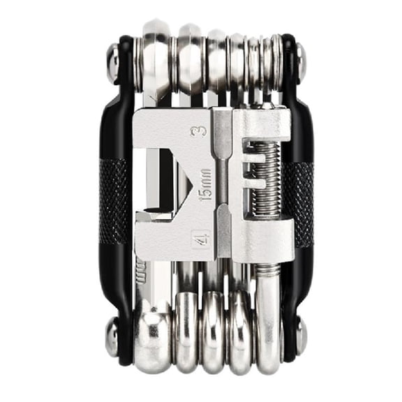 16 in 1Multifunctional Steel Bicycles Toolset Folding Wrench Bicycles Maintenance Pocket Multitool Bikes Repair Wrench
