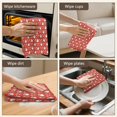 thumbnail image 6 of 2 Pcs Funny Kitchen Towels,Red Christmas Santa Pattern Microfiber Dish Towels,Kitchen Tea Towels,Kitchen Towel Set (18" X 26"), 6 of 7