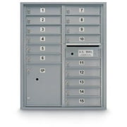 Postal Products Unlimited  15 Door Standard 4C Front Laoding Mailbox - Gold