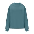 thumbnail image 5 of NSLGXD Womens Mock Neck Oversized Sweatshirt Long Lantern Sleeve Loose Fit Solid Color Casual Fall Pullover Tops S-2XL, 5 of 7
