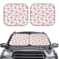 thumbnail image 2 of Goofa Watermelon Pattern 2 Piece Car Windshield Sun Shade Foldable | Front Windshield Shade for Sun, Heat and UV Rays | Sunshade for Car Front Window-Large, 2 of 7