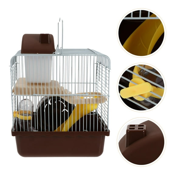 NIAIZEK Small Animal Habitat Plastic Hamster Cage with Spot, 1 Piece, Suitable for Hamsters and Small Pets