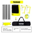 thumbnail image 5 of VEVOR Outdoor Portable Volleyball Net System, Adjustable Height Steel Poles, Professional Volleyball Set with PVC Volleyball, Pump, Carrying Bag, Heavy Duty Volleyball Net for Backyard, Beach, Lawn, 5 of 9