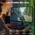 thumbnail image 4 of Low Profile Mic Arm, 3KG Load Capacity [Design for Heavy Mic] Compatible with Shure SM7B etc, Stable Gear Lock Structure Never Sa, 4 of 9