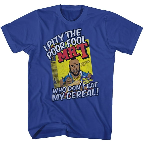 Mr. T Cereal Royal Adult T-Shirt