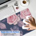 thumbnail image 4 of Long Mouse Pads for Desk,Pioneer Flower Floral Print Pattern Desk Mats on Top Of Desks, Desk Mouse Pad Extra Large with 3mm Non-Slip Base and Stitched Edge for Gaming,Office,Work,Home 31.5"x11.8", 4 of 6