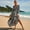 1770, variant on Loose long gown beach jacket seaside holiday sunscreen dress long dress bikini cover-up swimming costume outer female