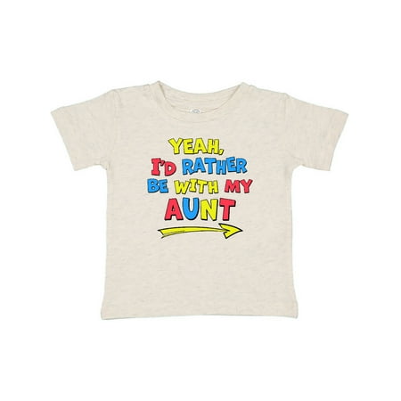

Inktastic Yeah I d Rather be with My Aunt in Red Yellow and Blue Gift Baby Boy or Baby Girl T-Shirt