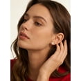 thumbnail image 4 of Silvora Initial Heart Stud Earrings for Women Sterling Silver Hypoallergenic Letter T Earrings Charm Mother Daughter Christmas Birthday Jewelry Gift, 4 of 8
