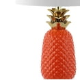 thumbnail image 5 of JONATHAN Y Pineapple 23" Classic Vintage Ceramic LED Table Lamp, Orange/Gold, JYL4019E, 5 of 7