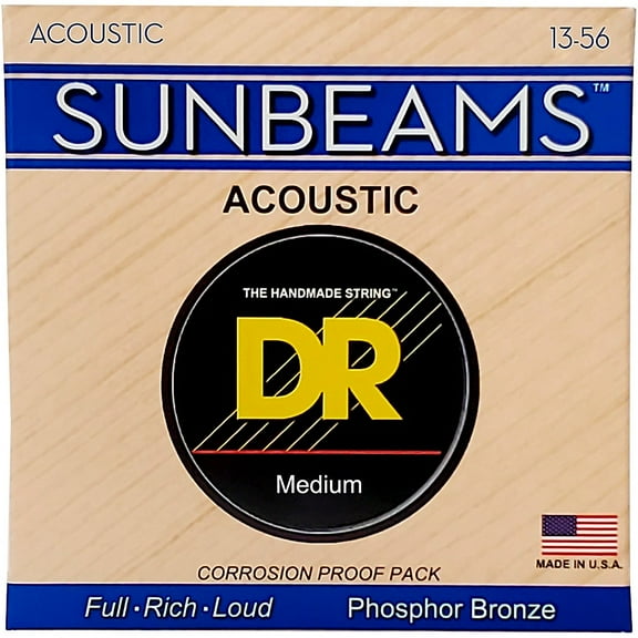 DR Strings RCA-13 Sunbeam Phosphor Bronze Medium Acoustic 13-56