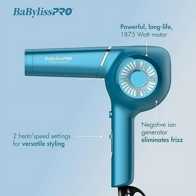 BaBylissPRO Nano Titanium Professional Pistol-Grip Hair Dryer