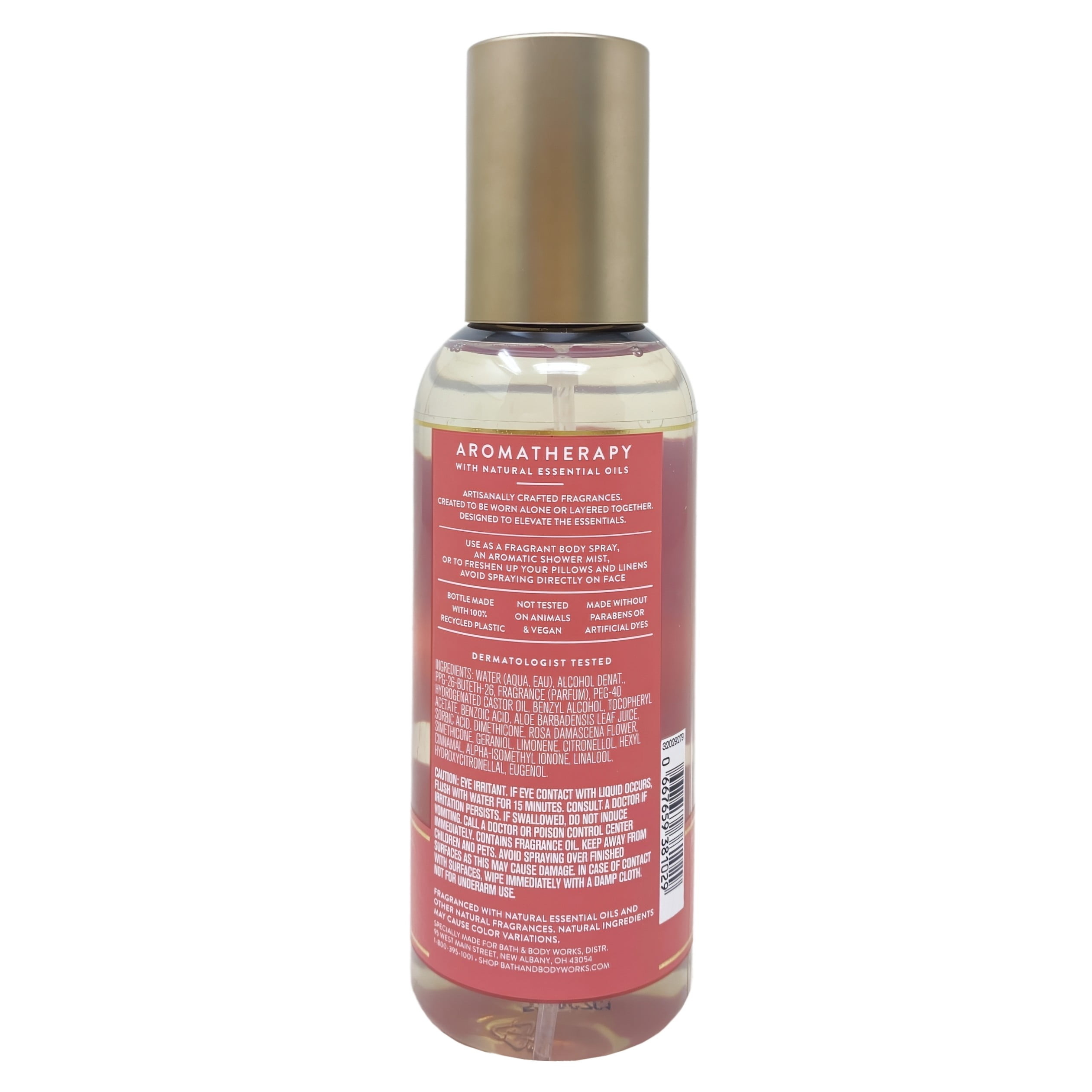 Bath & Body Works Aromatherapy Heirloom Rose Body Wash + Foam Bath and Essential Oil Perfume Mist with a Creamy Rose Bar Soap