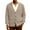 Khaki, variant on Iaqnaocc Mens Sweaters Cardigan Big and Tall Ribbed Knit Sweaters Solid Button Down V-Neck Outfits Trendy Fall Cardigan Sweater Khaki L