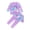 B-Purple, variant on Emy Dola Girls Long Sleeve Swimsuits Skirt Toddler 2-Pieces Rash Guard Set Sun Protection UV 50 Mermaid Bathing Suit Swimwear