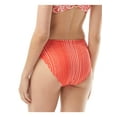 thumbnail image 2 of VINCE CAMUTO Women's Red Printed Stretch Lined Bikini Full Coverage Reversible High Leg Swimsuit Bottom L, 2 of 4