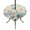Brown Blue Orange, variant on Round Outdoor Tablecloth with Umbrella Hole and Zipper, Blue Coastal Tablecloth with Elastic Waterproof, Summer Beach Starfish Shell Coral Nautical Patio Table Covers for 31" - 35" Pool Tables
