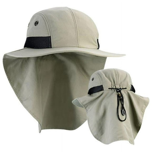 Juniper Nature Hat with Large Bill Flap Cap in Khaki - Outdoor Clothing Essential