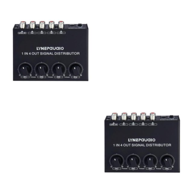 Wisewang Signal for Amplifier Allocator 1 In 4 Out Distributor Front Stereo Premium Type1 2Set
