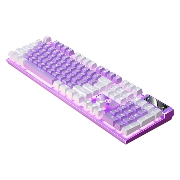 GJX Wired Floating Gaming Keyboard Light Up USB Mechanical Keyboard Hand Feeling RGB Backlit Keyboard Gaming Accessories Portable Computer Keyboards