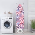 thumbnail image 3 of HELLHERO Tropical Foliage in Blue and Purple Ironing Board Protector Cover Elastic Edge Ironing Board Cover Polyester Fiber Fabric, 3 of 5
