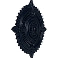 thumbnail image 3 of 29 1/8"OD x 1 1/4"ID x 4"P Haylynn Ceiling Medallion (Fits Canopies up to 1 1/4"), Hand-Painted Midnight Dream, 3 of 7