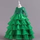 thumbnail image 5 of Vestido Para Niñas, Ropa Para Niñas, Vestido Para Niños, Vestido De Princesa Con Mangas, Pajarita, Vestido De Malla De Encaje, Vestido Verde Para Pasteles Odeerbi LM103-6064, 5 of 9