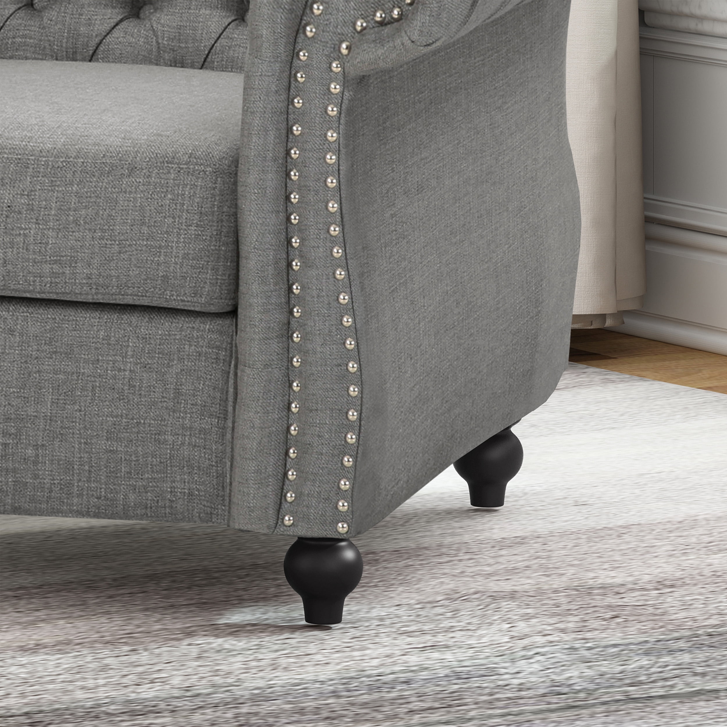 Noble House Millie Club Chair, Dark Gray