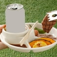 thumbnail image 3 of ievspot 4 Grid Dinner Plate Food Contact Grade Compartment Design Plastic Portable Breakfast Tray, 3 of 8