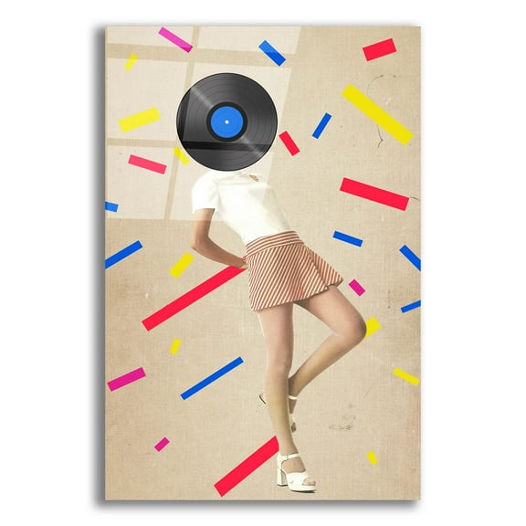 Epic Art 'The Party Never Ends' by Elo Marc, Acrylic Glass Wall Art, 12"x16"