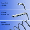 thumbnail image 4 of 4 Port USB 3.0 Hub USB Splitter Adapter Data Expander for Laptop, 4 of 8