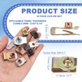 thumbnail image 2 of Uxcell U-Style Clip-On Nut, Regular Extruded U-Nut U-Type Fasteners Hardware Nuts for Automotive Metal Car Motorcycles Yellow M4-0.7, 2 of 6