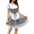 thumbnail image 1 of Disfraz Premium Disfraz bávaro Vestido de jardín de cerveza Disfraz elegante de Oktoberfest para mujer Kuymtek Negro T S para Mujer, 1 of 9