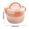 thumbnail image 3 of Deals Salad Lunch Box Lunch Box Microwaveable Simples Lunch Box Fruit Box Double Layer Round Lunch Bowl 2025 New, 3 of 8