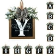thumbnail image 1 of Front Door Decorations Alphabet Wreath Sign  Outdoor Hanging Decoration  11.8”*11.8”, 1 of 3