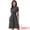 Black, variant on DARING DIVA Women's Lapel Striped Collared Tie Waist Button Down Work Dresses XS Black