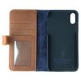 thumbnail image 3 of DECODED Full Grain Leather Folio + Case for Apple iPhone XR - Cinnamon Brown, 3 of 3