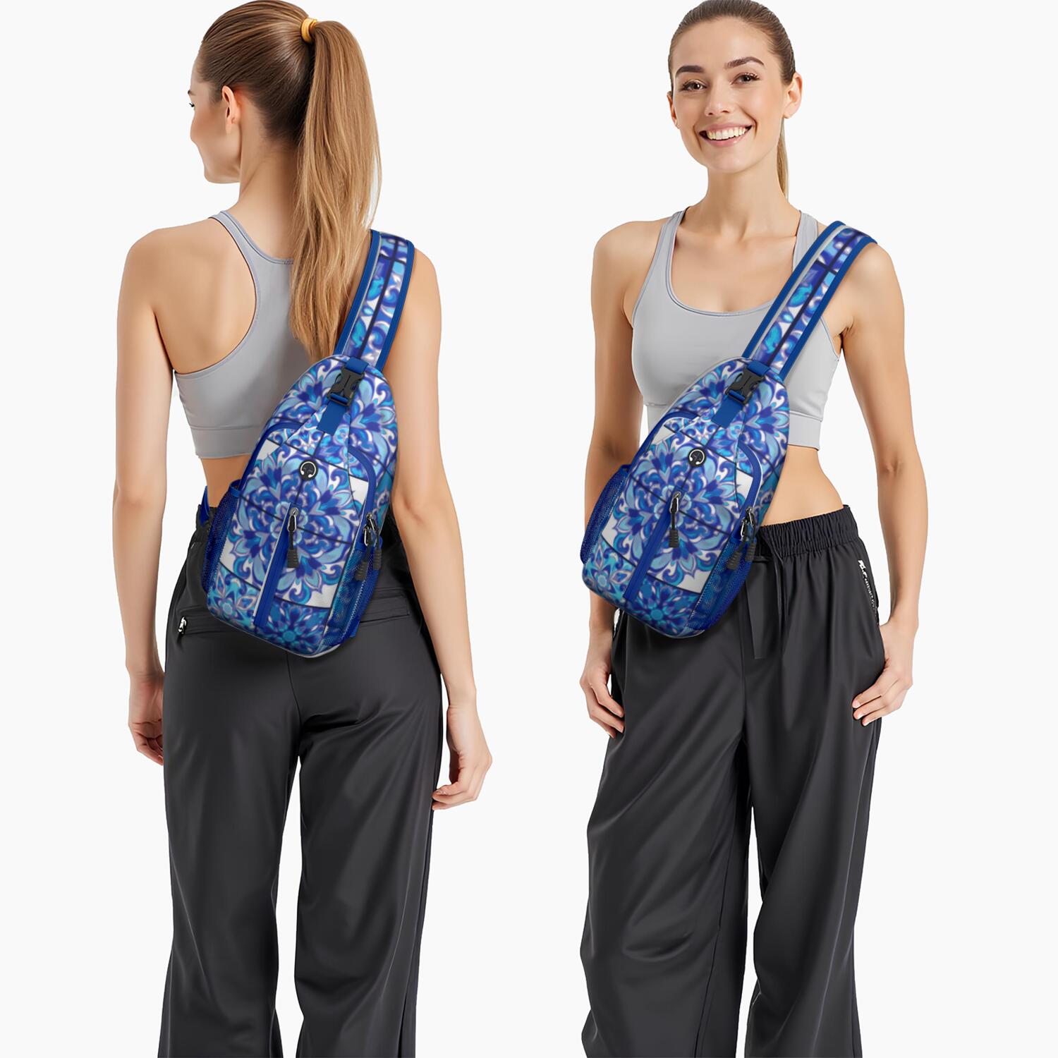 Sling Bag Bohemian Tribal Hiking Daypack Crossbody Backpack Purse for Men Women