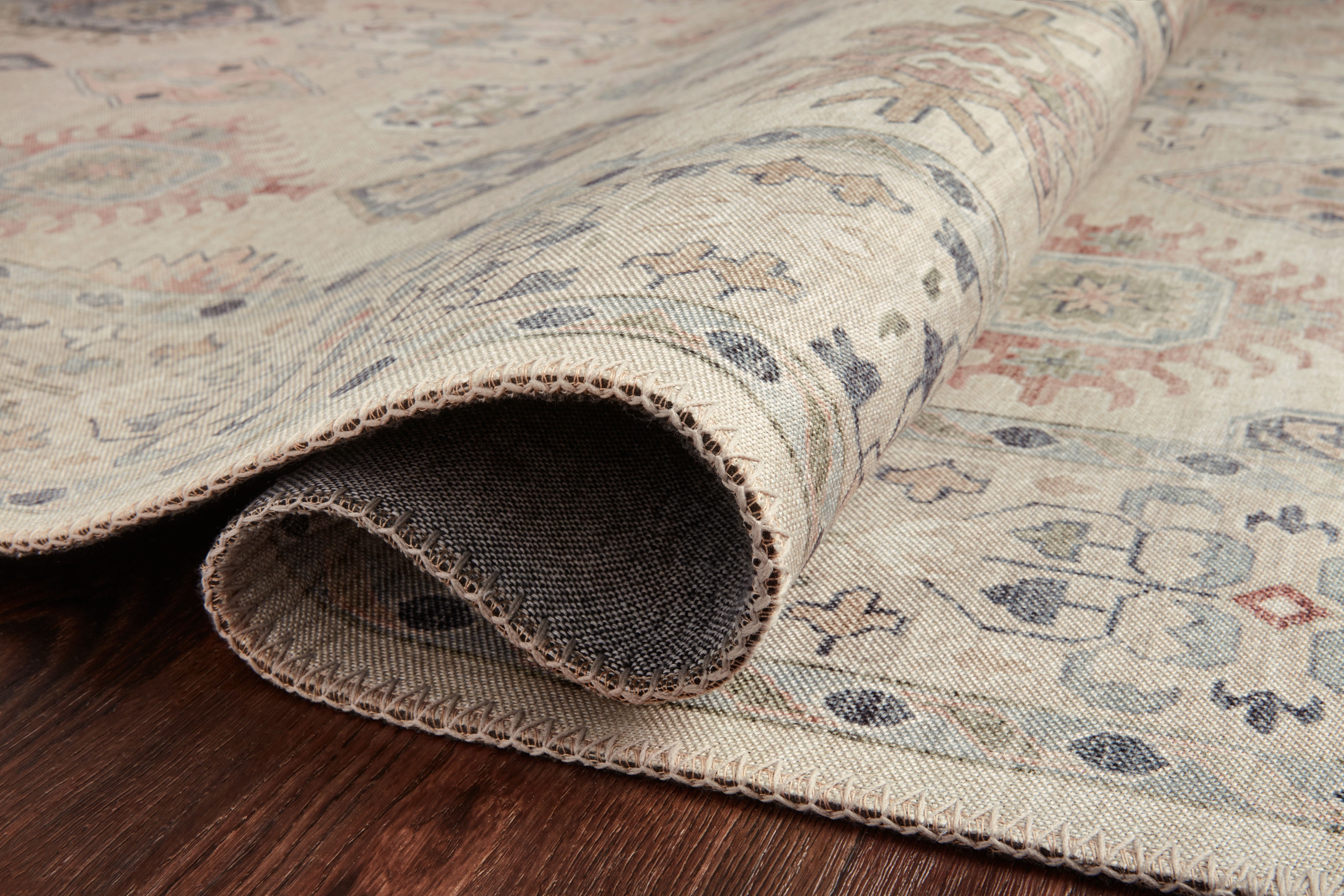 Loloi Hathaway Printed Oriental Beige / Multi Area Rug