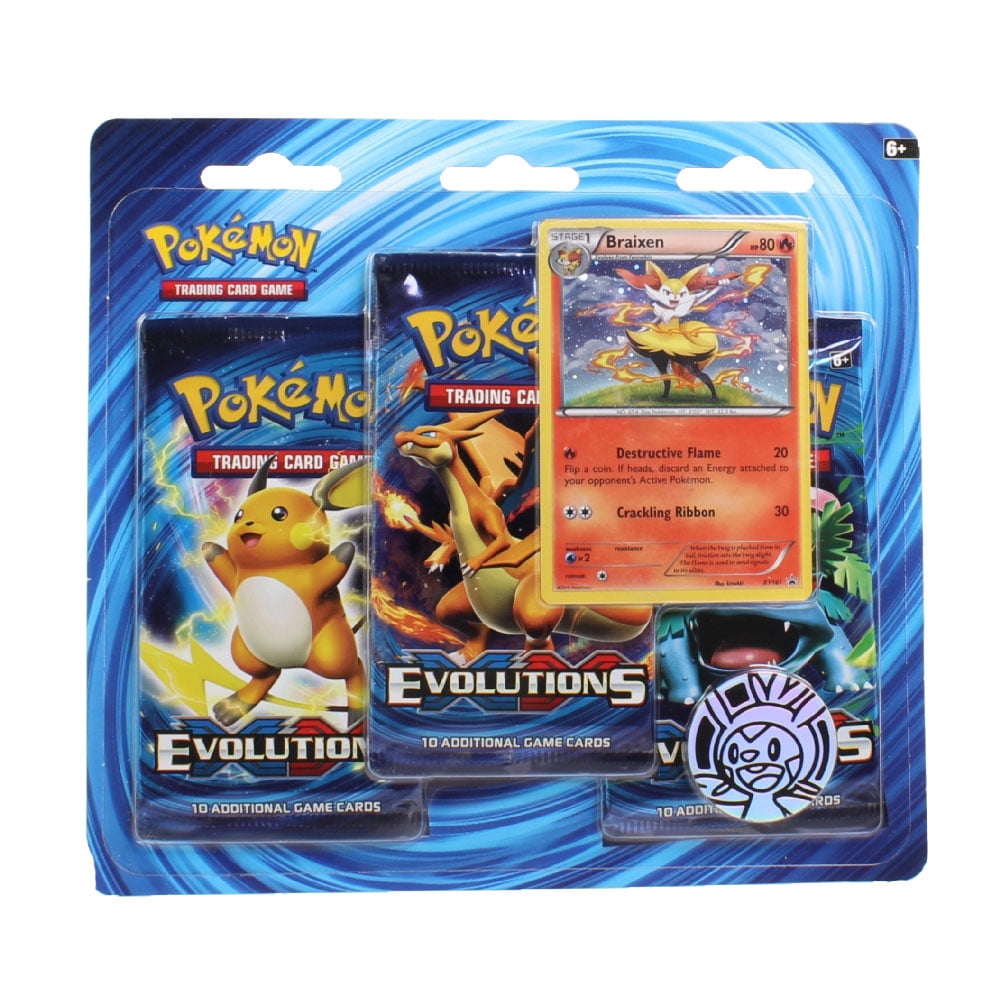 Pokmon TCG: XY EVolutions, Blister Pack Containing And Holographic Braixen With Collector's Coin - Walmart.com