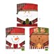 thumbnail image 4 of Toystoory Funda trasera de silla de tela de franela de muñeco de nieve de Papá Noel, fundas de asiento suaves y lisas para el hogar, decoración Kits de decoración para fiestas Muñeco de nieve Toystoory HA009740-02B, 4 of 6